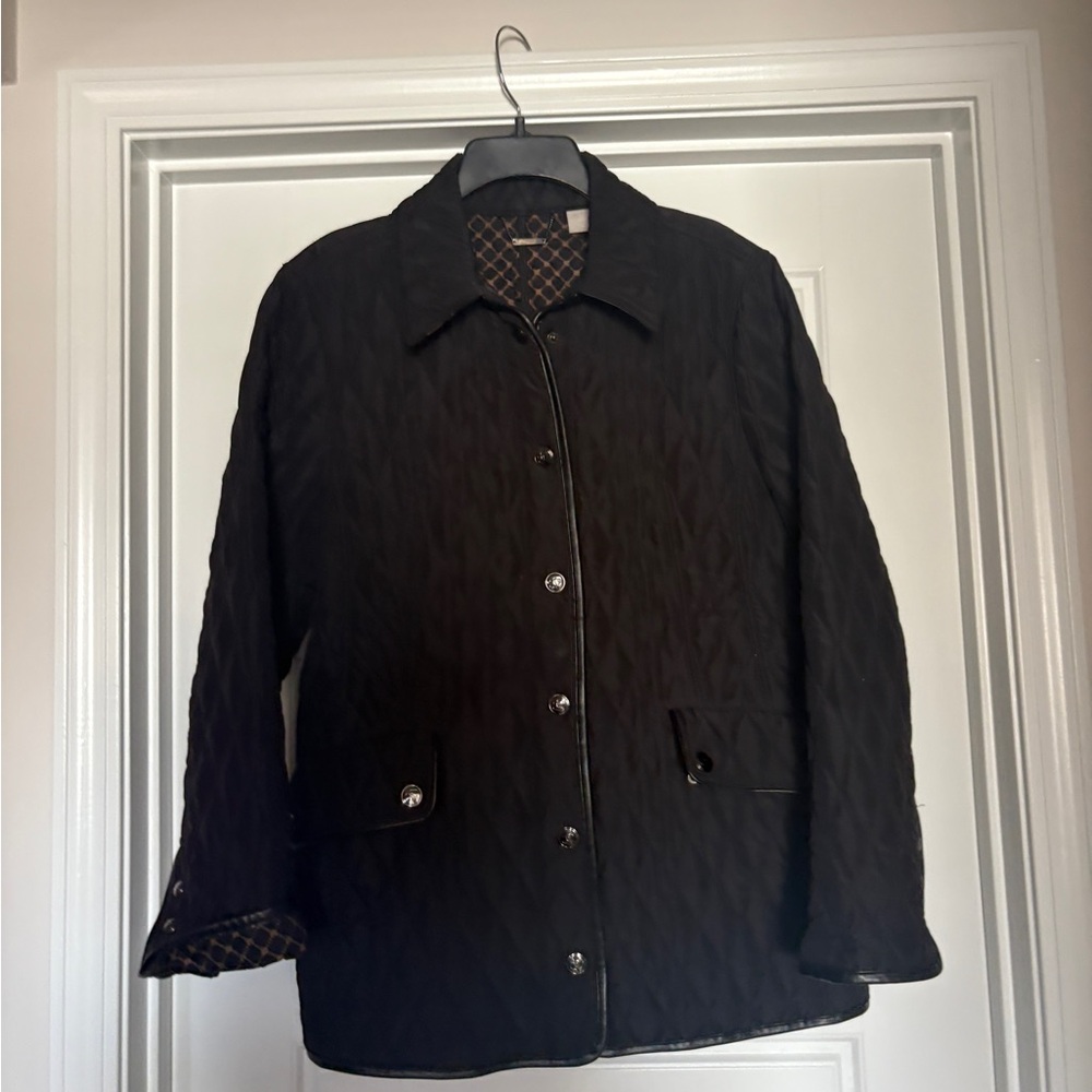 Chico’s Women's Black Quilted Jacket